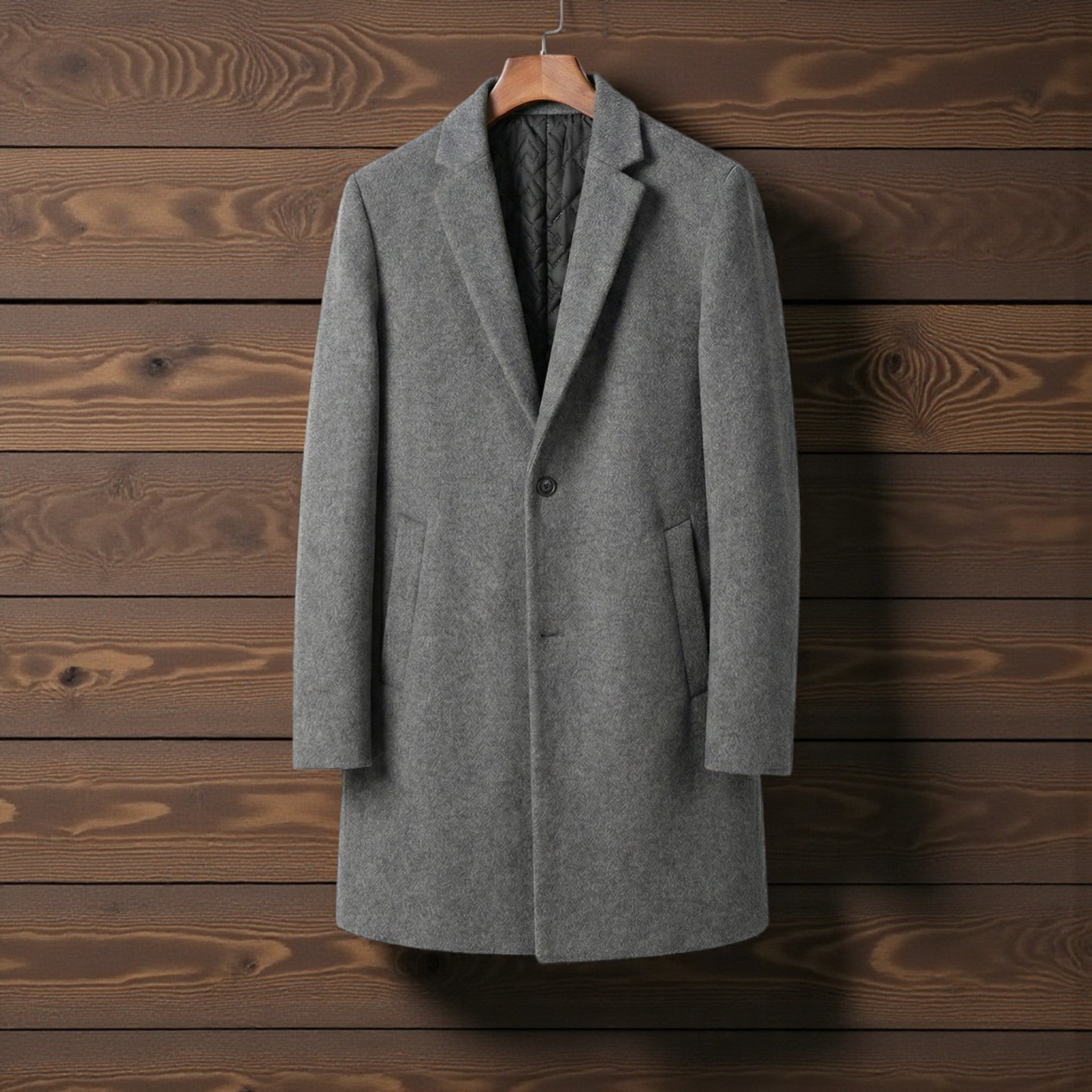 Solid Winter Trench Coat
