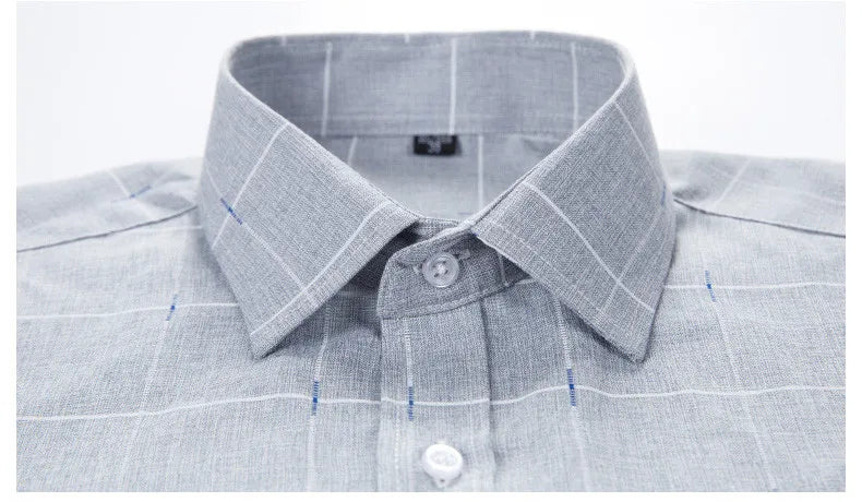 Gray cotton dress shirt folded – The Crew