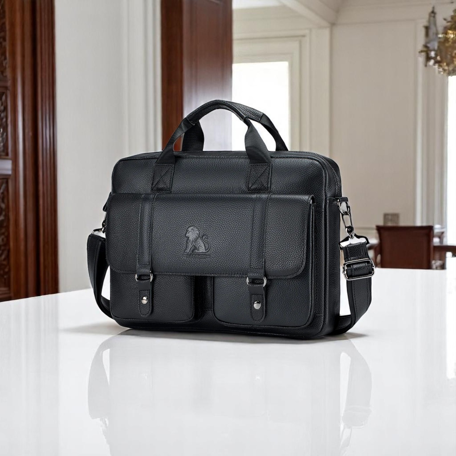 Men's Dominion Executive Premium Leather Briefcase