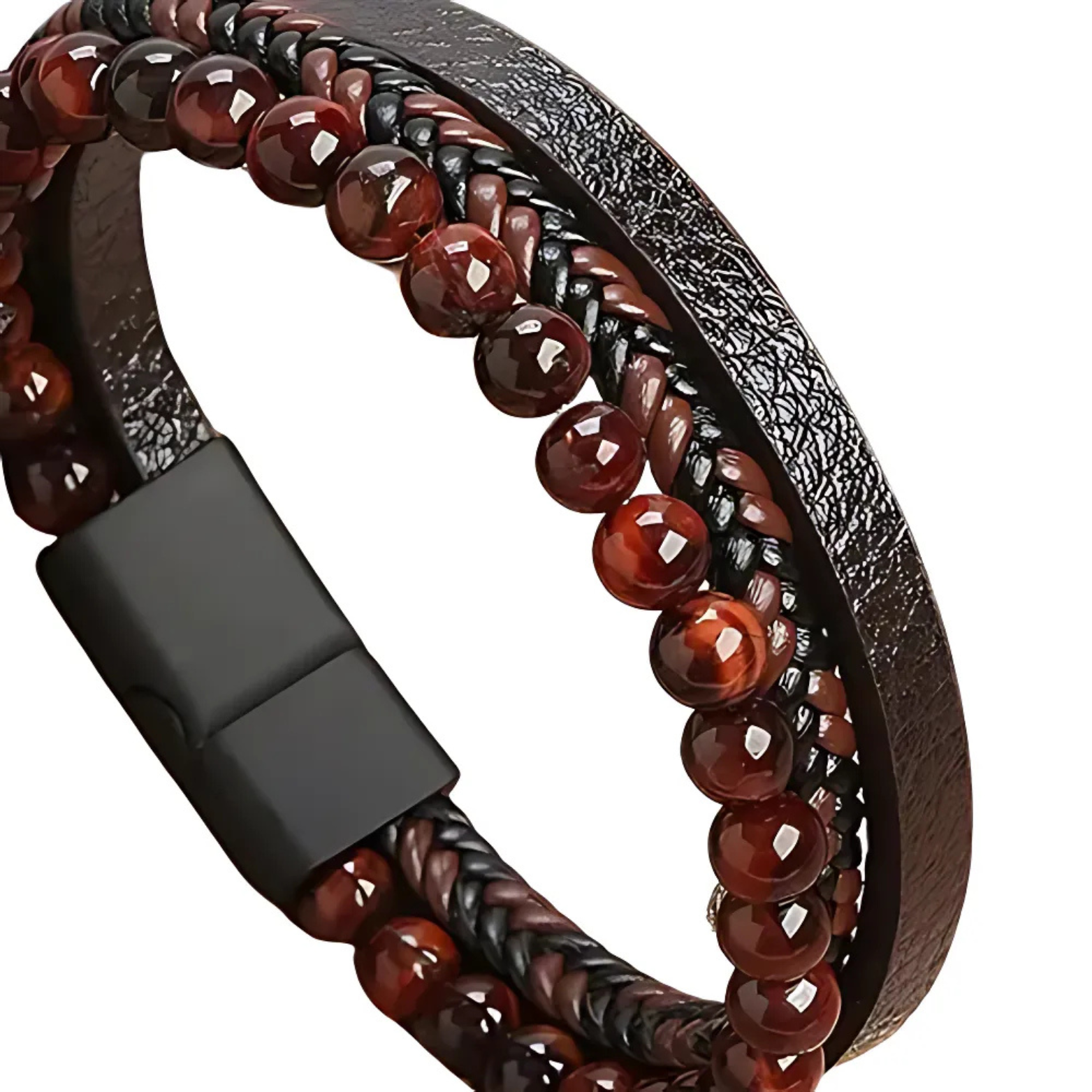 Classic Woven Leather Bracelet – Stylish & Durable – The Crew