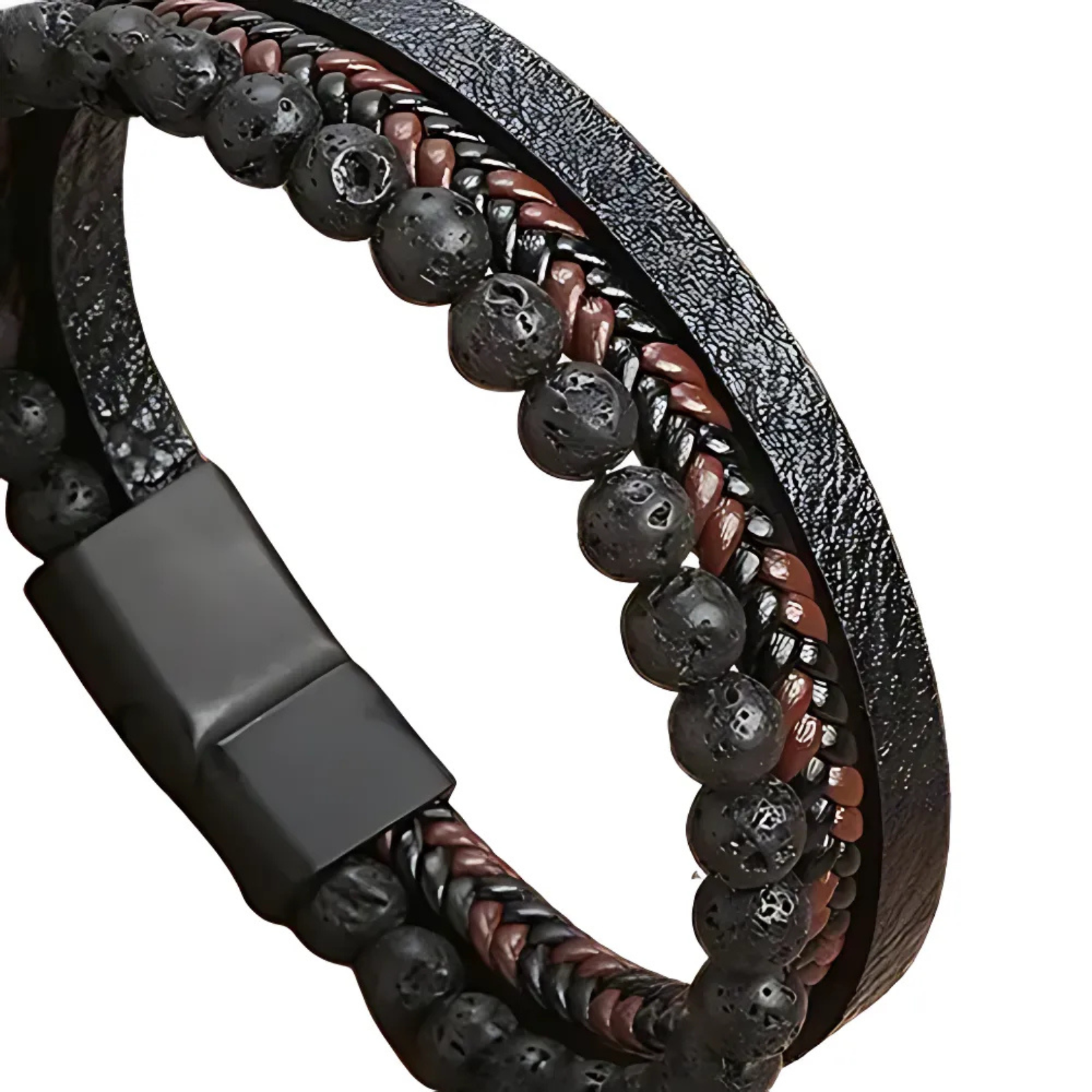 Classic Woven Leather Bracelet – Stylish & Durable – The Crew