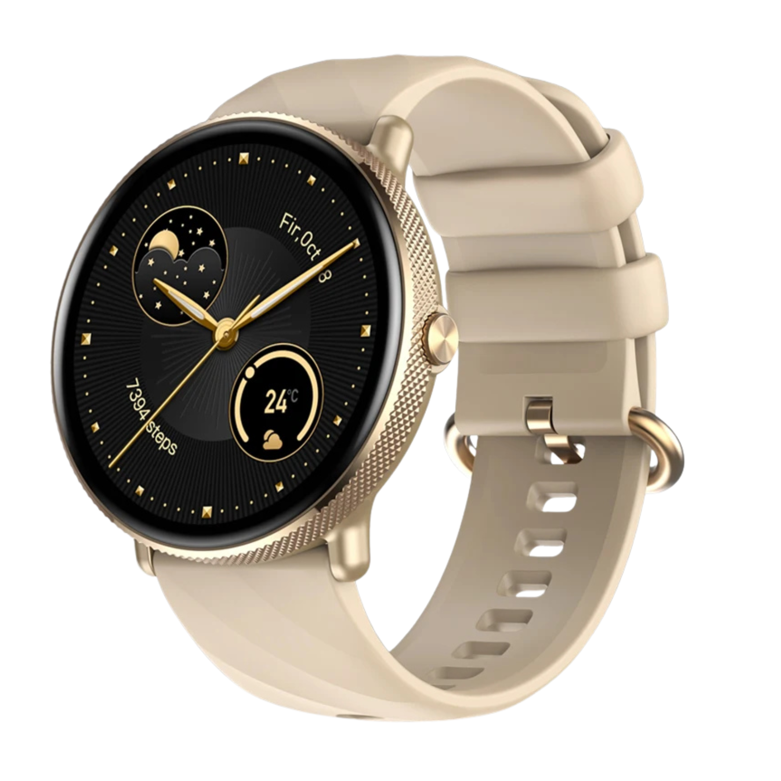 Zeblaze GTR 3 Pro gold smartwatch – The Crew
