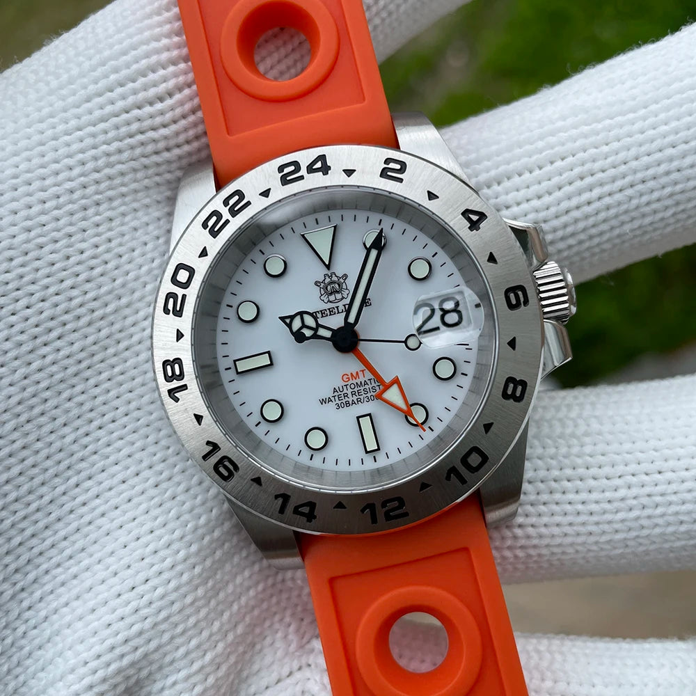 STEELDIVE SD1992 GMT Automatic Watch Durable Style | The Crew
