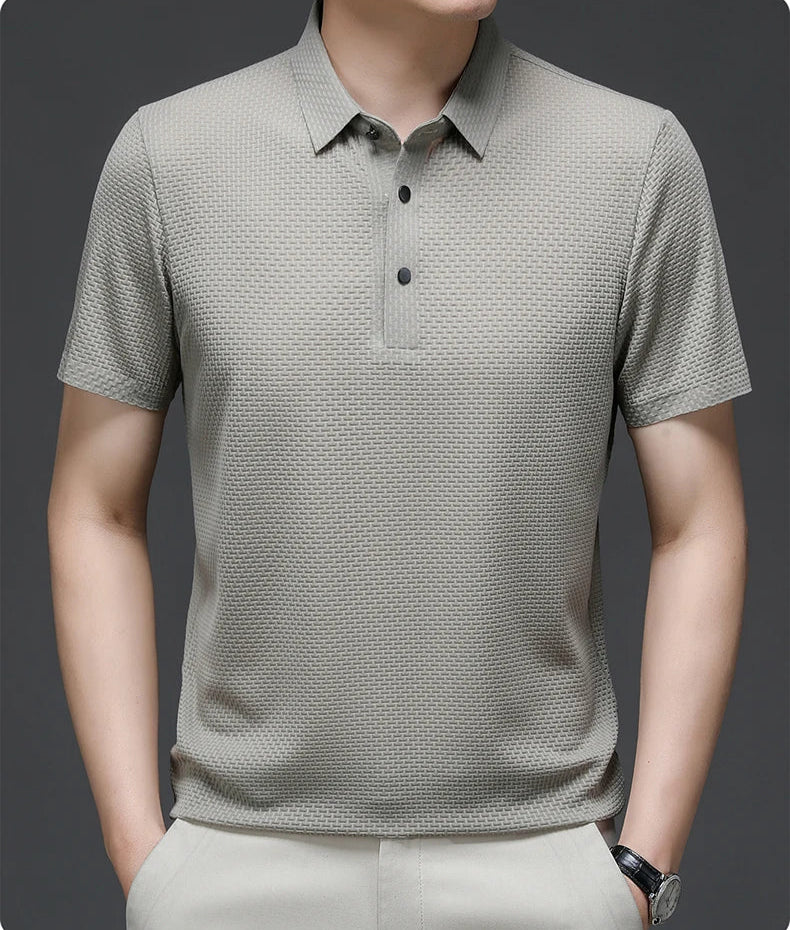Men’s Solid Color Polo Shirt – Comfortable & Stylish – The Crew