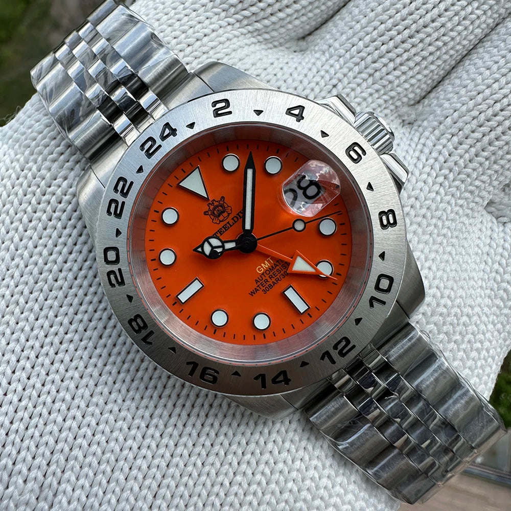 STEELDIVE SD1992 GMT Automatic Watch Durable Style | The Crew