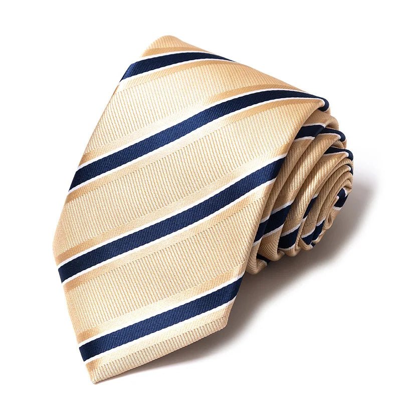 Striped Wedding Tie for Men | Elegant Office Style - The Crew