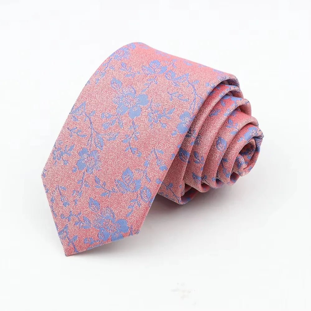 Men’s 6cm Floral Slim Tie - The Crew