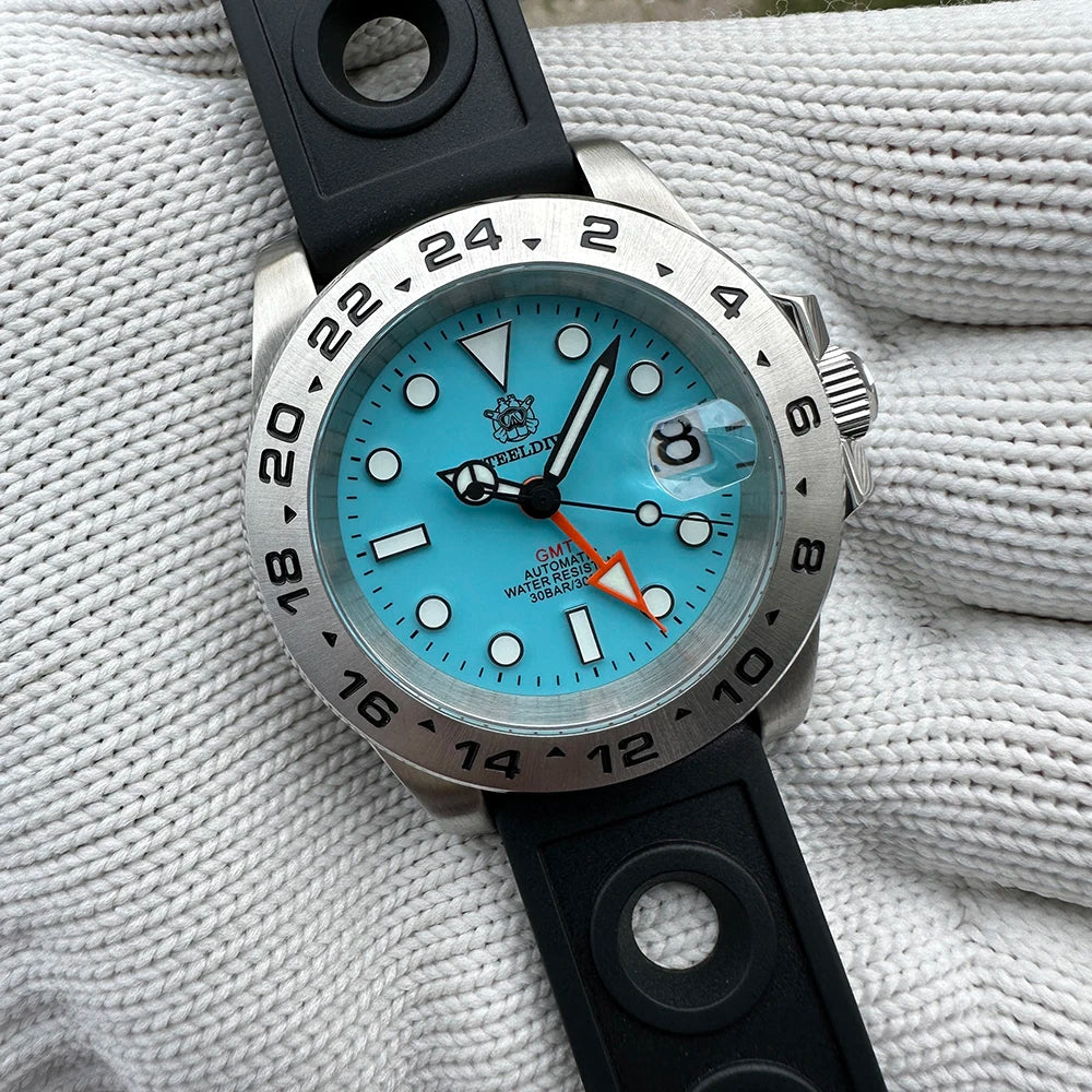 STEELDIVE SD1992 GMT Automatic Watch Durable Style | The Crew