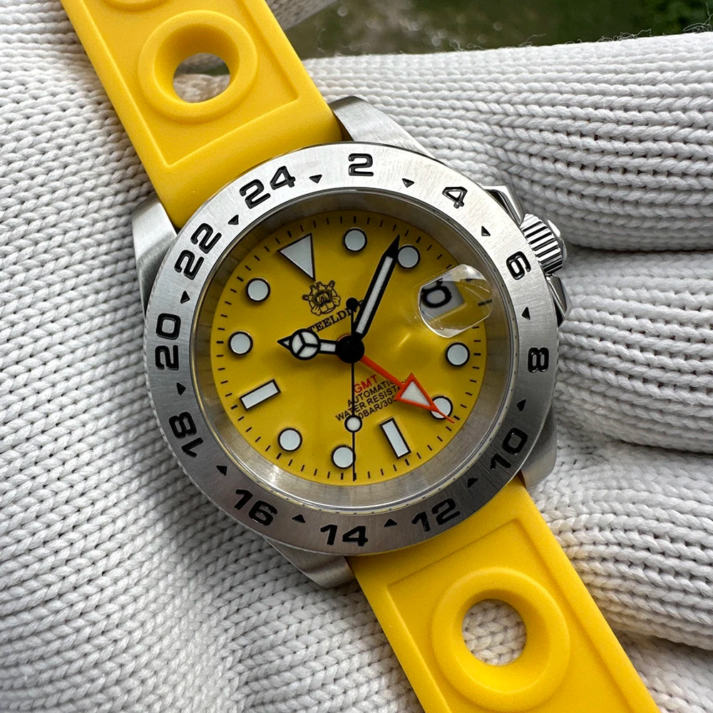STEELDIVE SD1992 GMT Automatic Watch Durable Style | The Crew