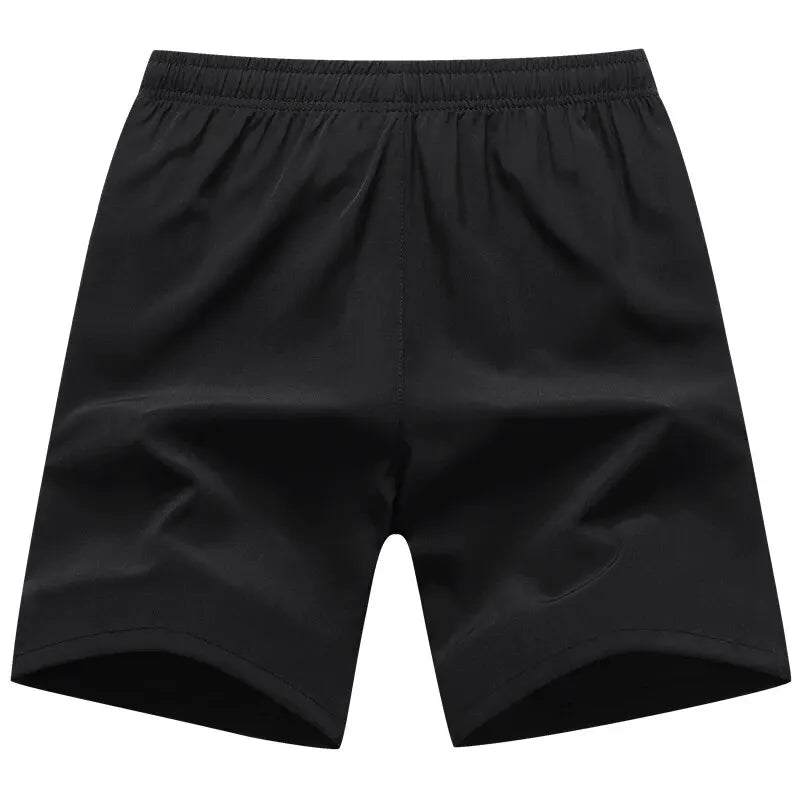 Black elastic waist sports shorts men – The Crew
