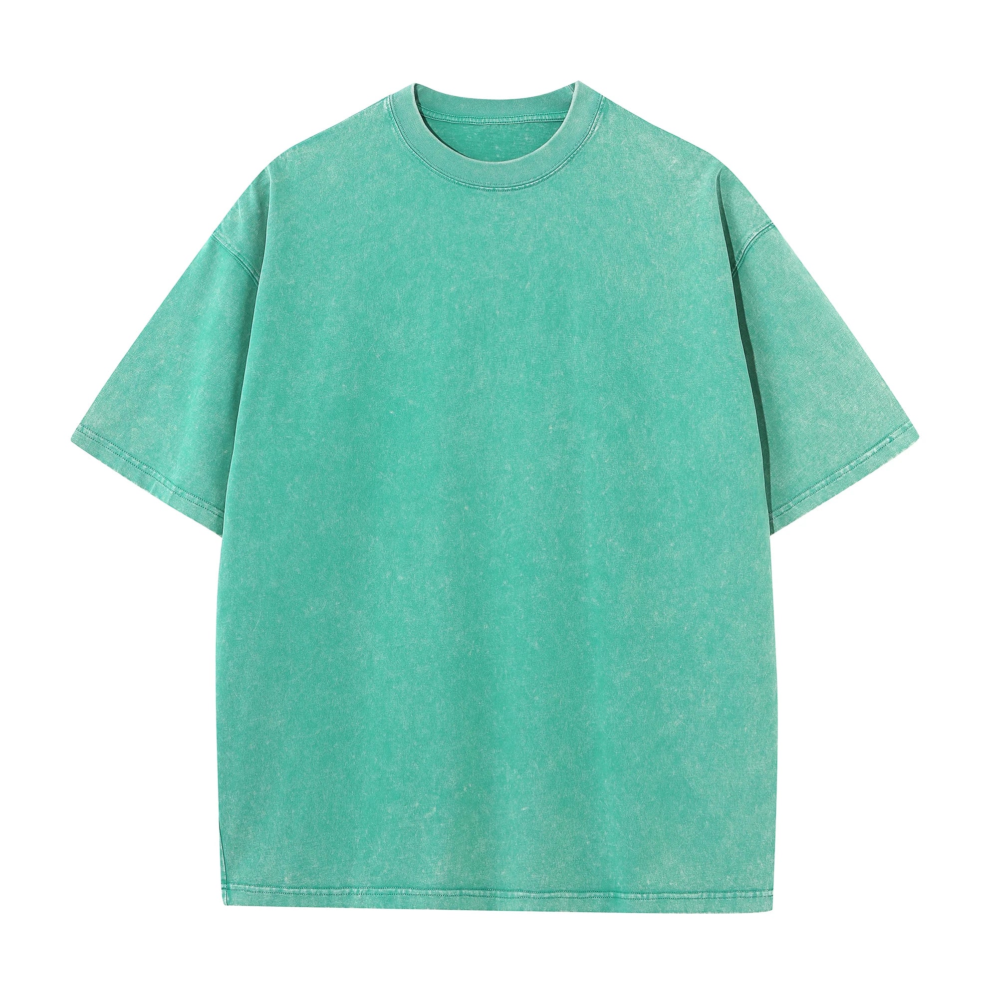Mint Green Washed Cotton Men’s T-Shirt – The Crew