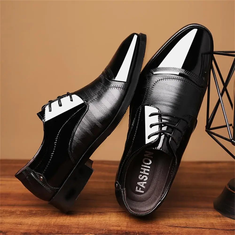 Men’s Luxury Patent Leather Oxfords – High - Shine Dress - The Crew