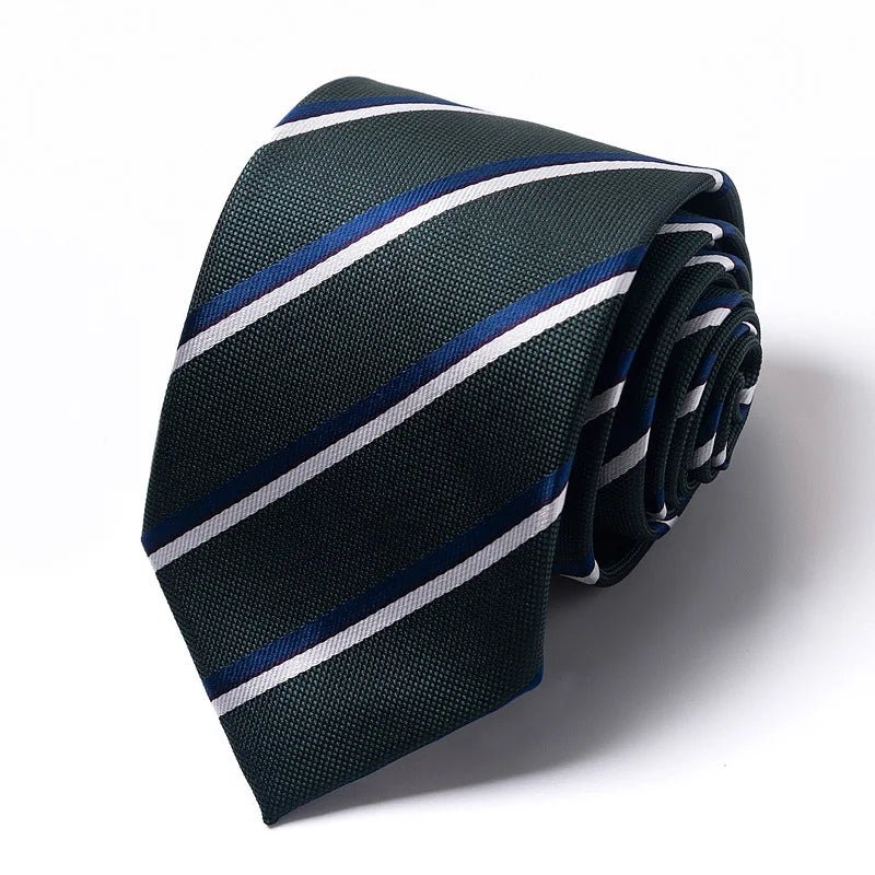 Striped Wedding Tie for Men | Elegant Office Style - The Crew