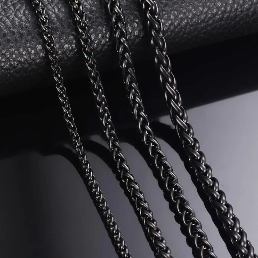Men's Titan Twist Stainless Steel Chain Necklace