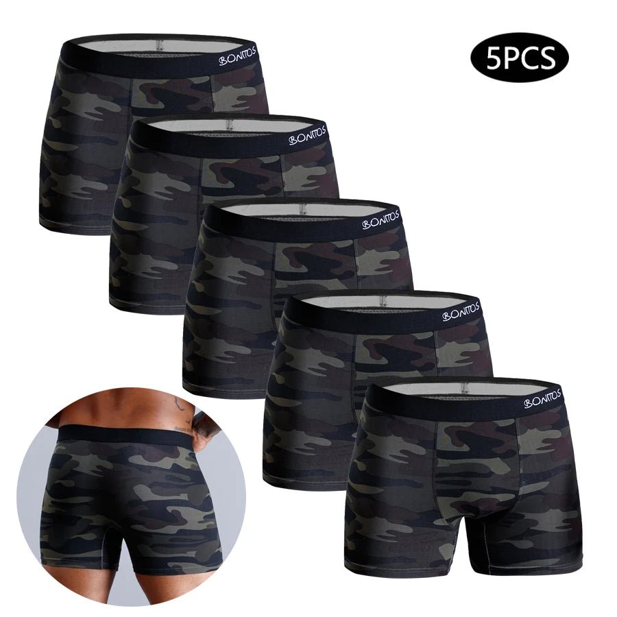Men’s Cotton Boxers 5 - Pack – Soft Daily Underwear - The Crew