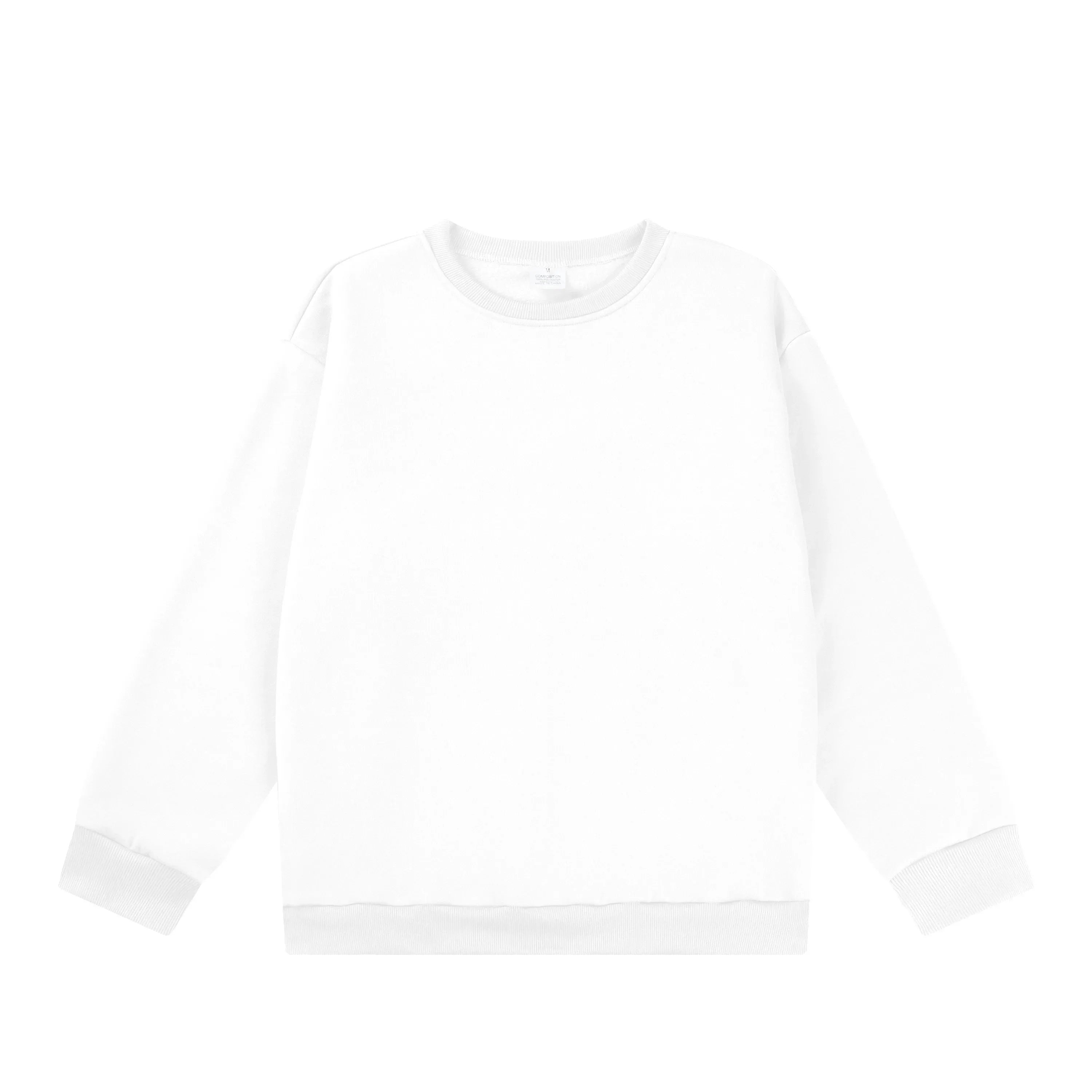 White Men’s Oversized Cotton Sweatshirt – The Crew