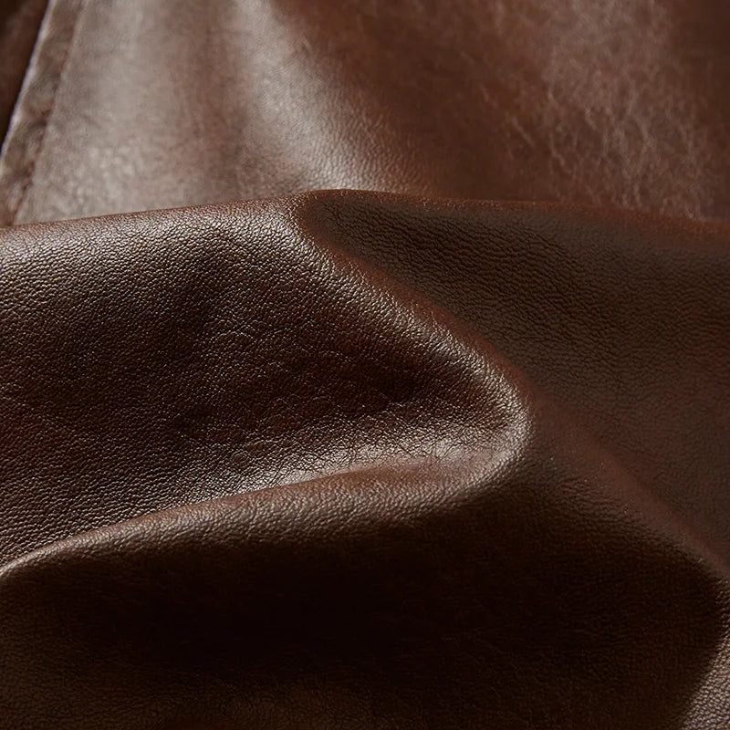 Smooth faux leather texture close-up – The Crew