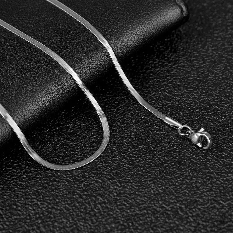 Silver stainless steel snake chain clasp – The Crew