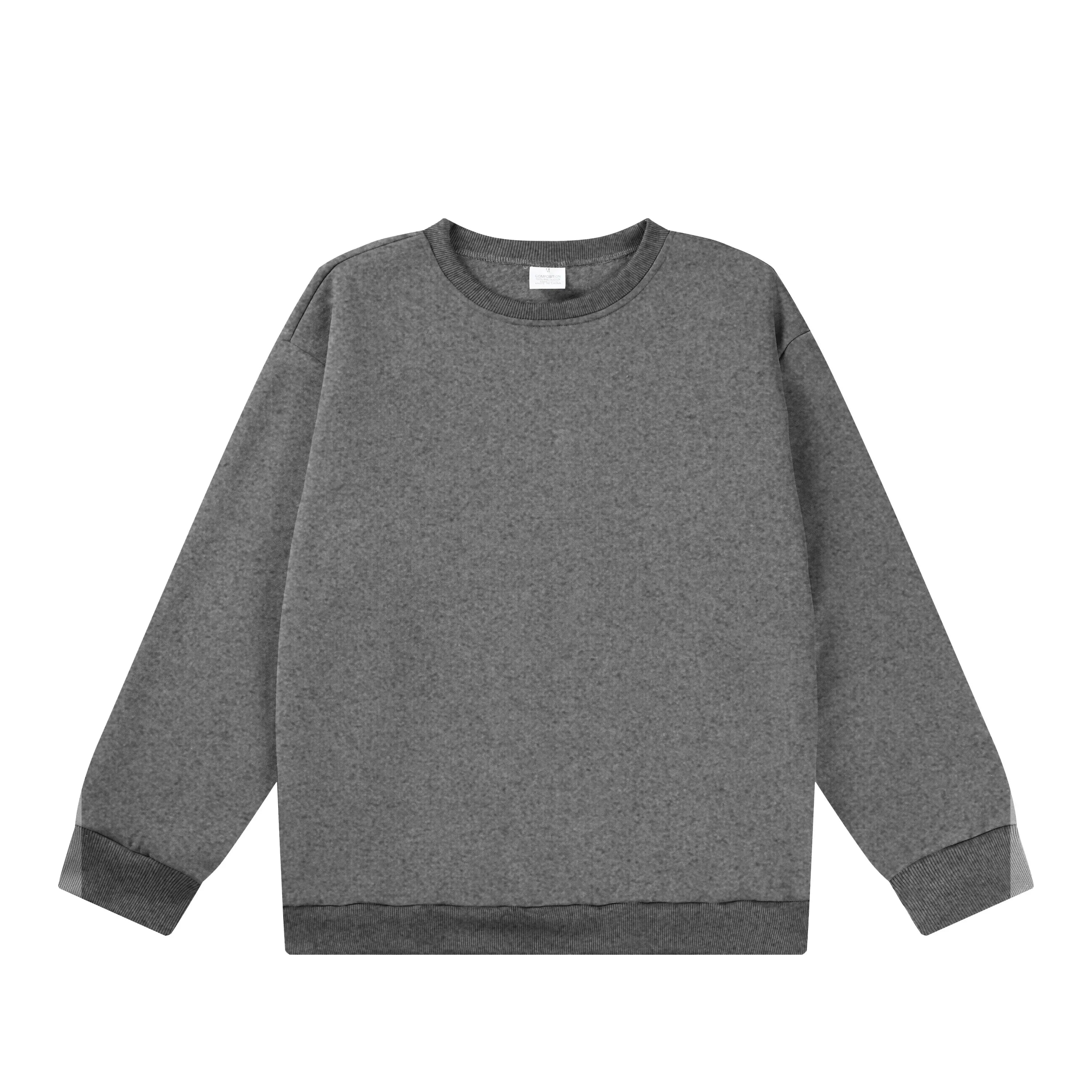 Grey Men’s Cotton Sweatshirt Regular Fit – The Crew