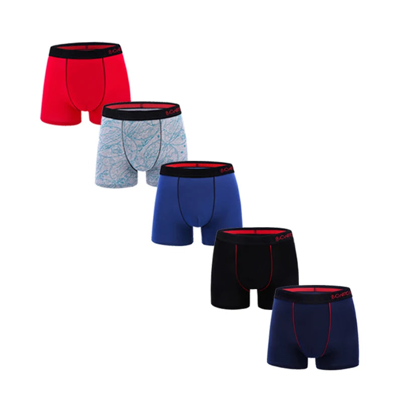 Men’s Premium Boxer Shorts 5-Pack Black Set – The Crew