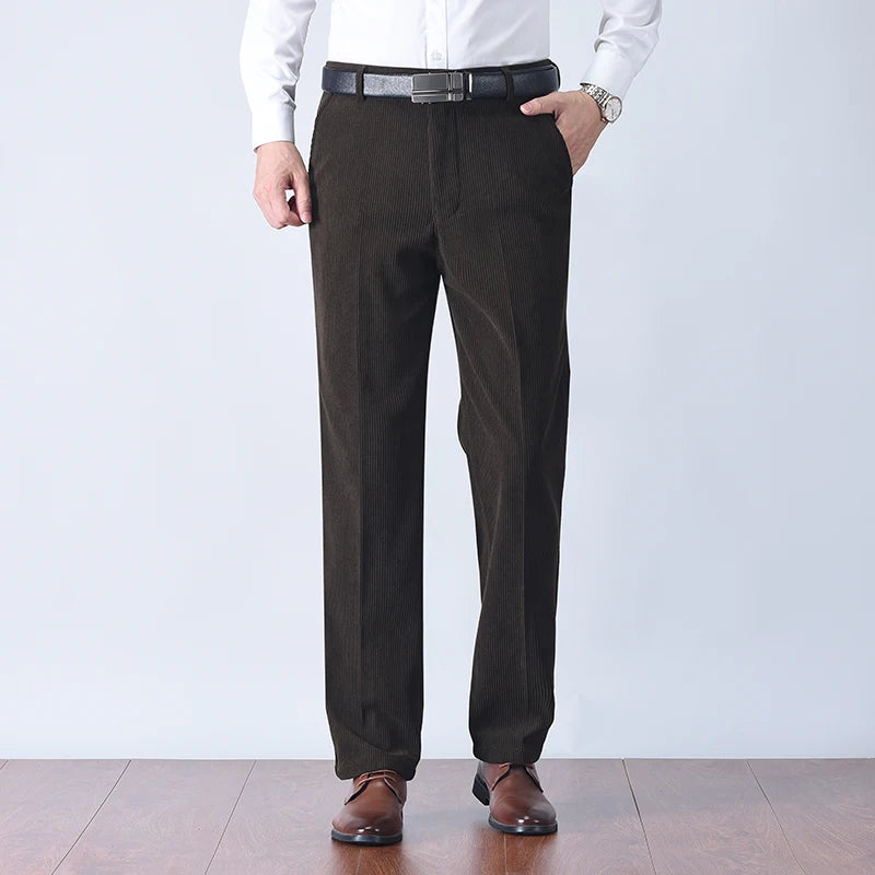 Men wearing brown soft corduroy pants – The Crew