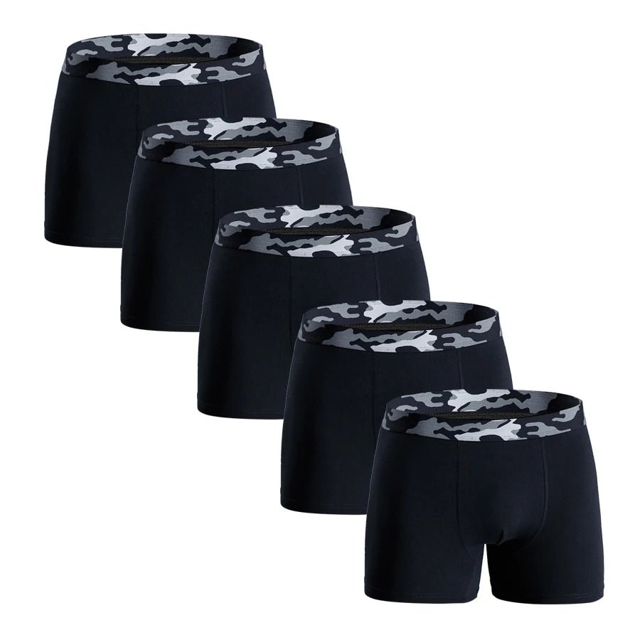 Men’s Cotton Boxers 5 - Pack – Soft Daily Underwear - The Crew