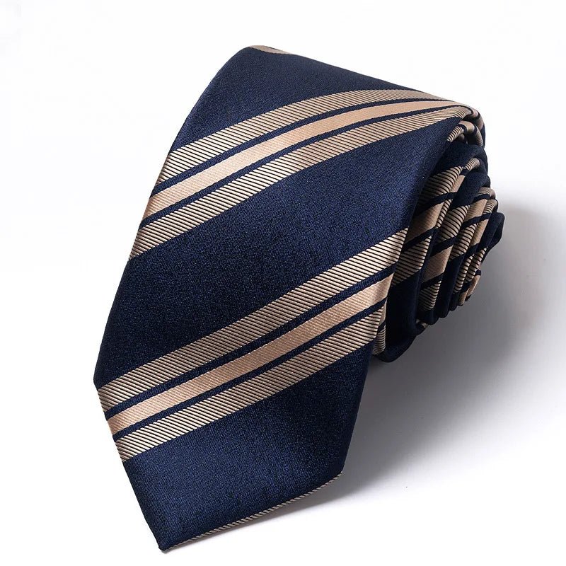 Striped Wedding Tie for Men | Elegant Office Style - The Crew