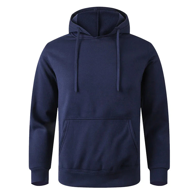 Navy Blue Men’s Hoodie Casual Sportswear – The Crew