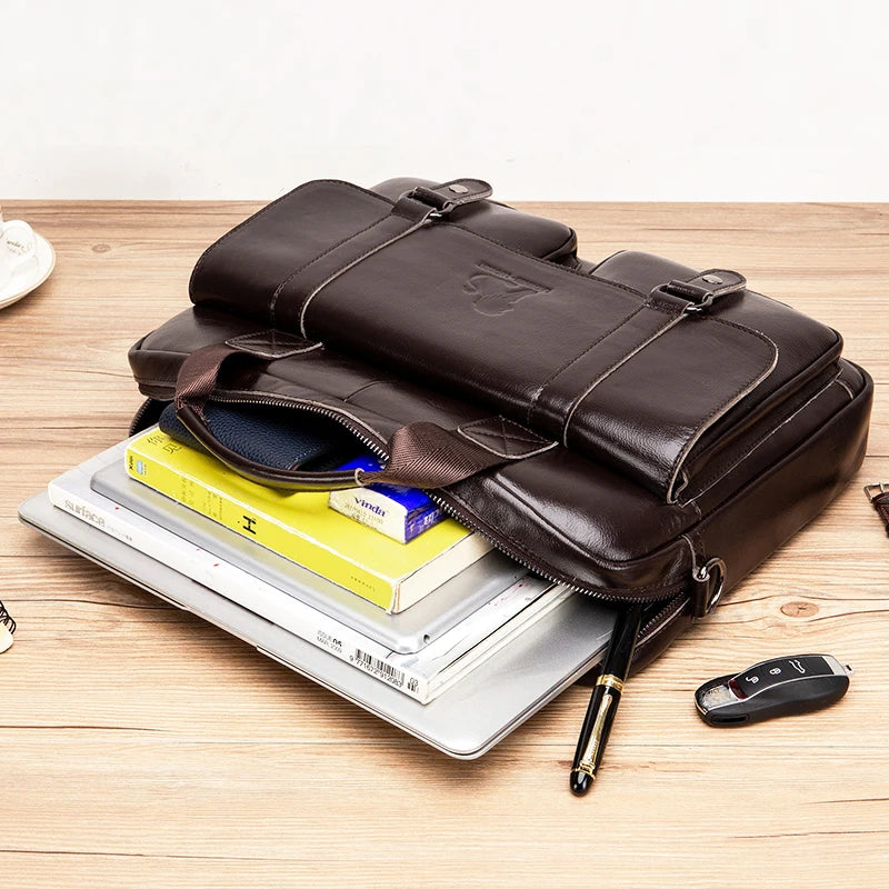 Men's Dominion Executive Premium Leather Briefcase