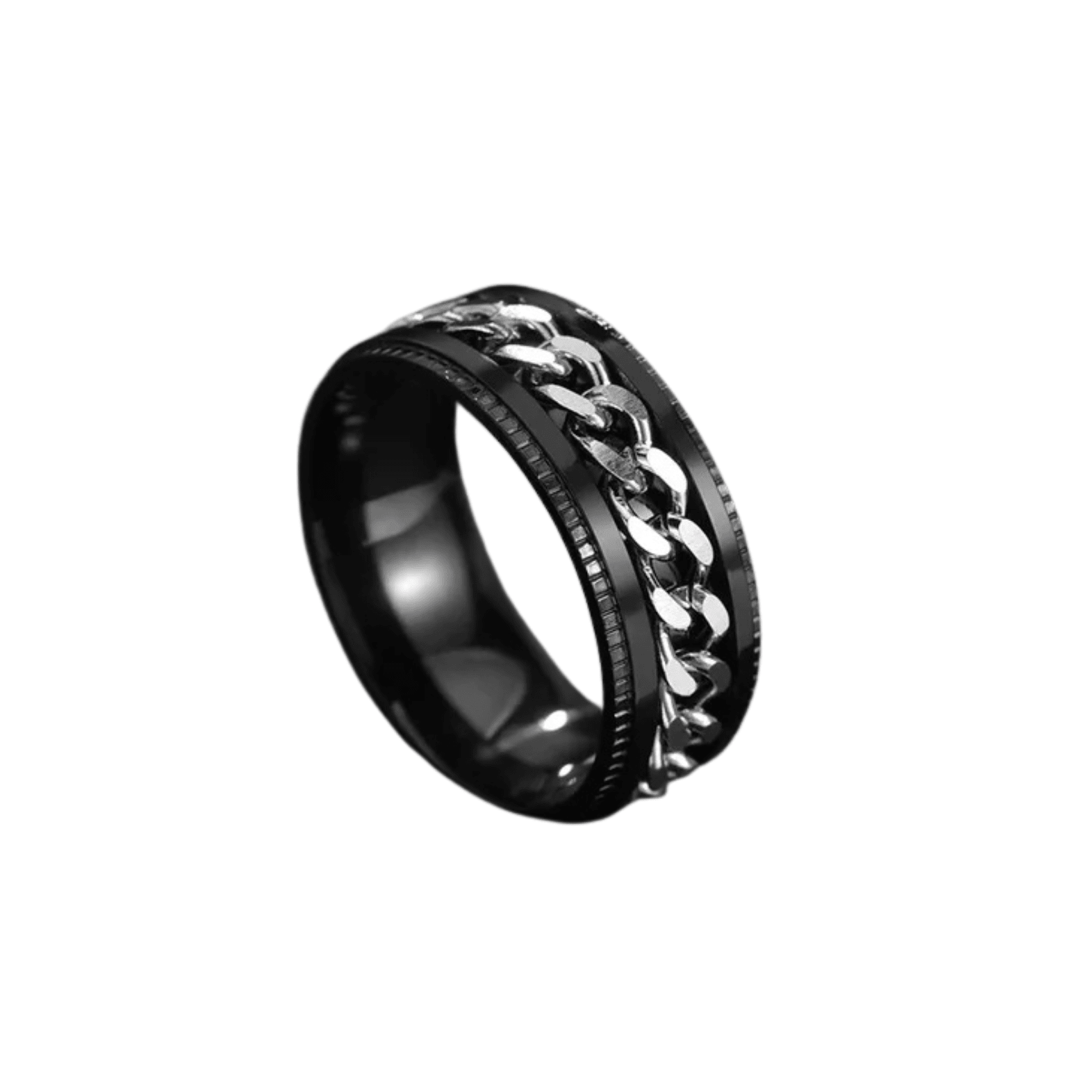 Rotatable Chain Ring for Men – Titanium Steel Spinner | The Crew - The Crew