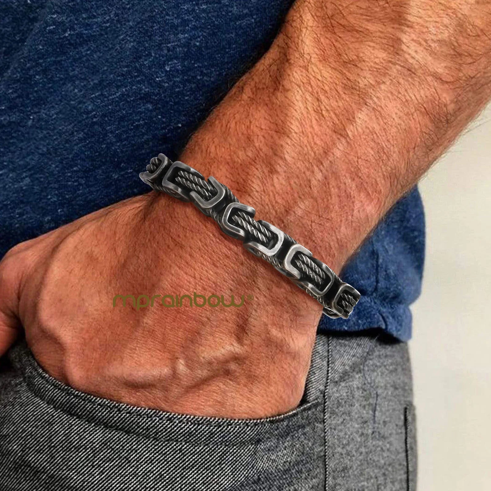 Men's Imperium Byzantine Stainless Steel Bracelet