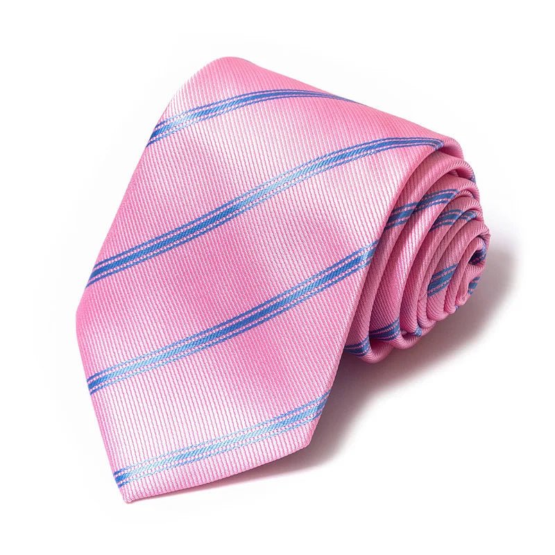 Striped Wedding Tie for Men | Elegant Office Style - The Crew