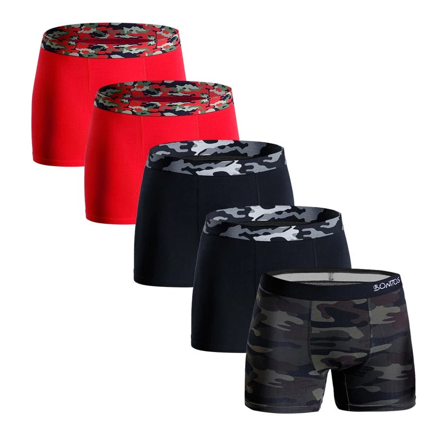 Men’s Cotton Boxers 5 - Pack – Soft Daily Underwear - The Crew