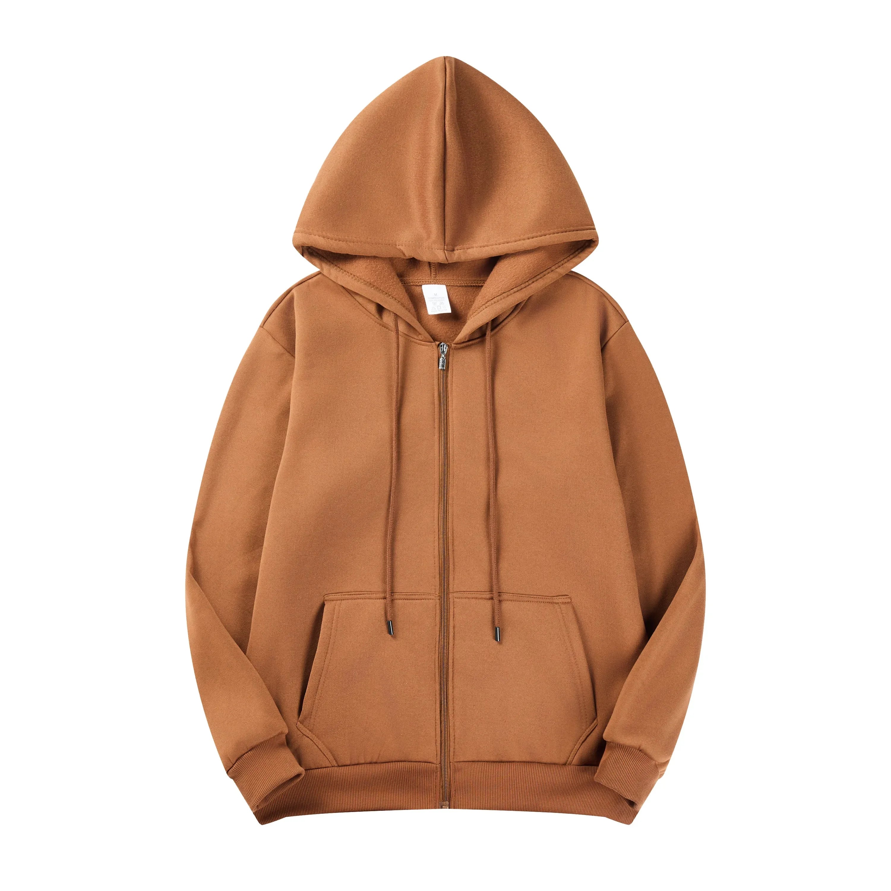 Camel Brown Men’s Retro Hoodie Zipper – The Crew