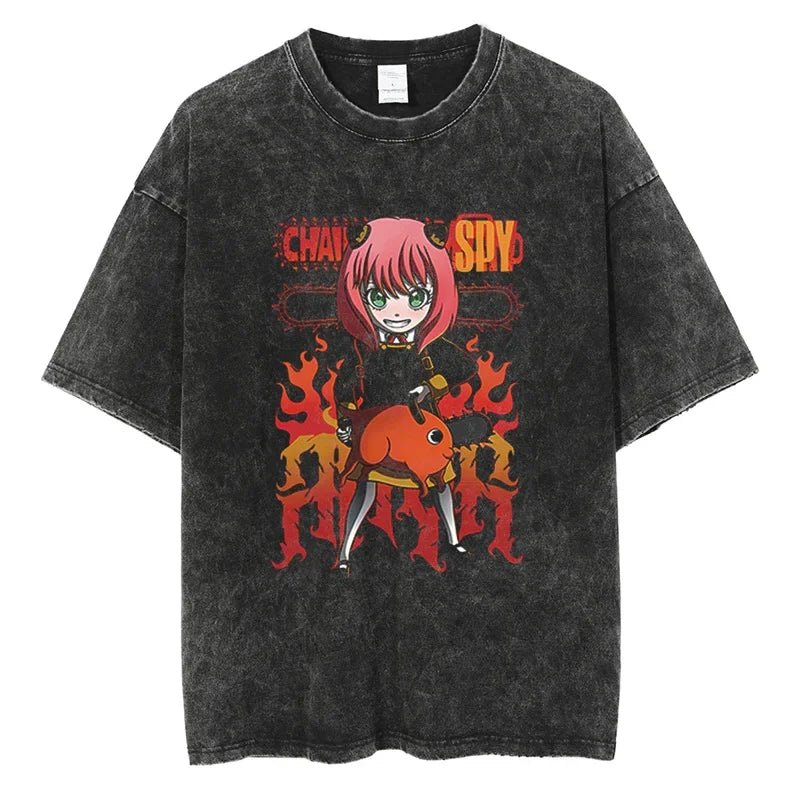 Vintage Makima Anime Graphic Tee for Men Streetwear Style - The Crew