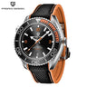PAGANI Automatic Luxury Watch Black Dial Orange Strap – The Crew