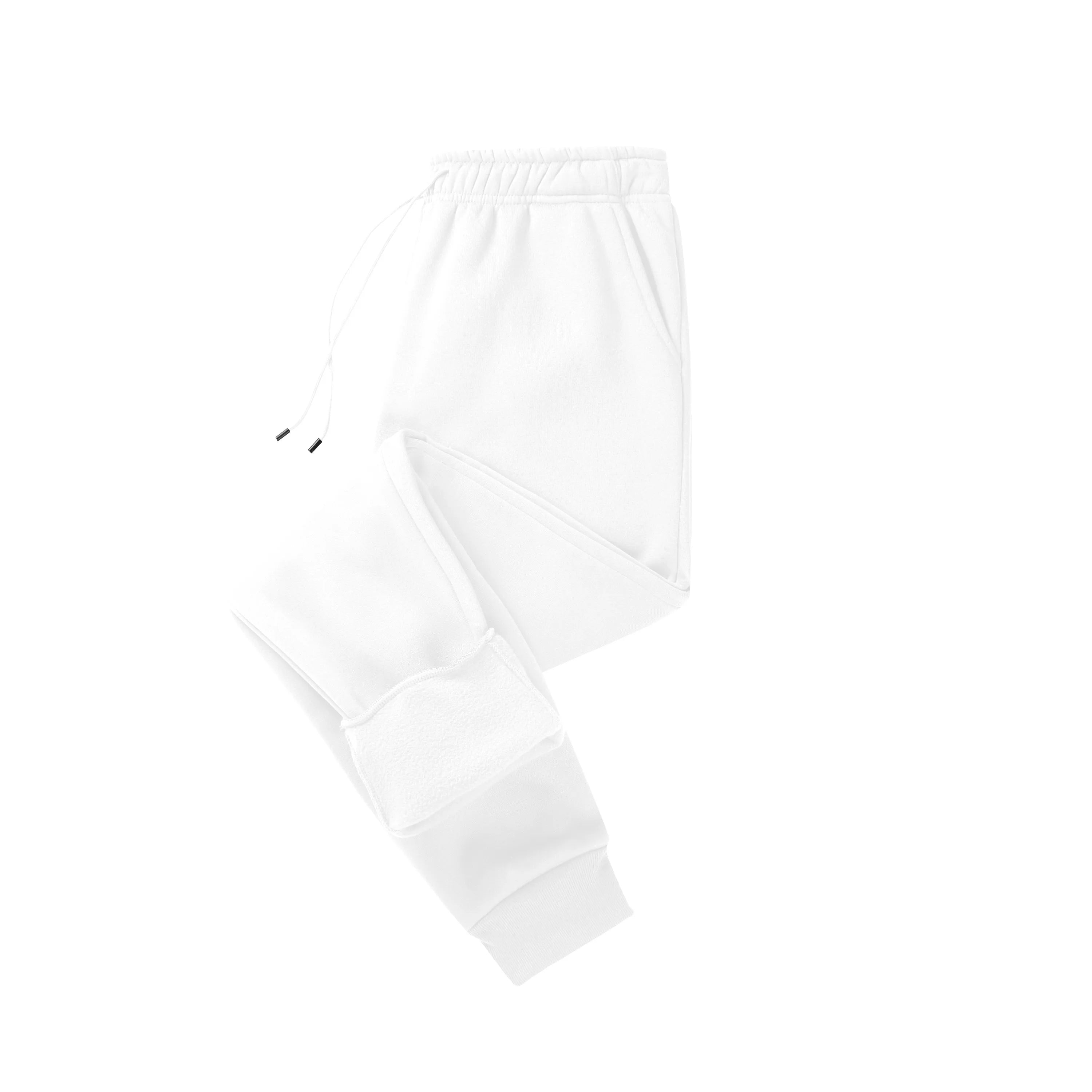 White Men’s Fleece Jogger Pants – The Crew
