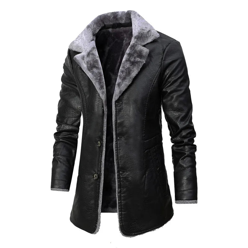 Men’s Leather Trend Jacket – Modern Casual Outerwear - The Crew