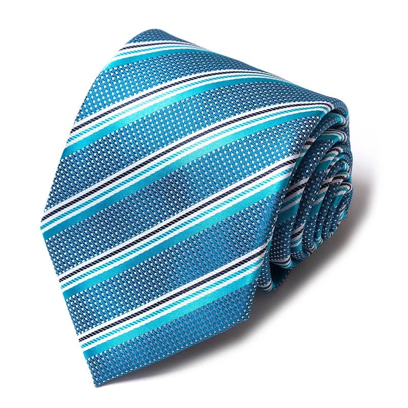Striped Wedding Tie for Men | Elegant Office Style - The Crew