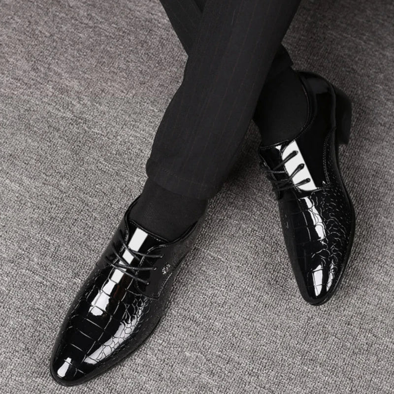 Men’s Luxury Leather Oxford Shoes – Premium Dress - The Crew