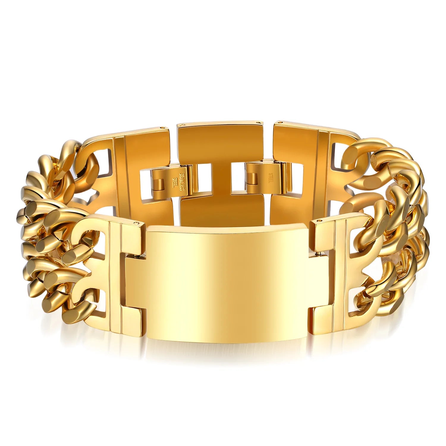Stainless Steel Cuban Bracelet – Durable & Stylish – The Crew