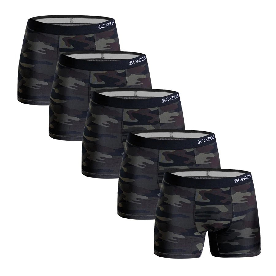 Men’s Cotton Boxers 5 - Pack – Soft Daily Underwear - The Crew