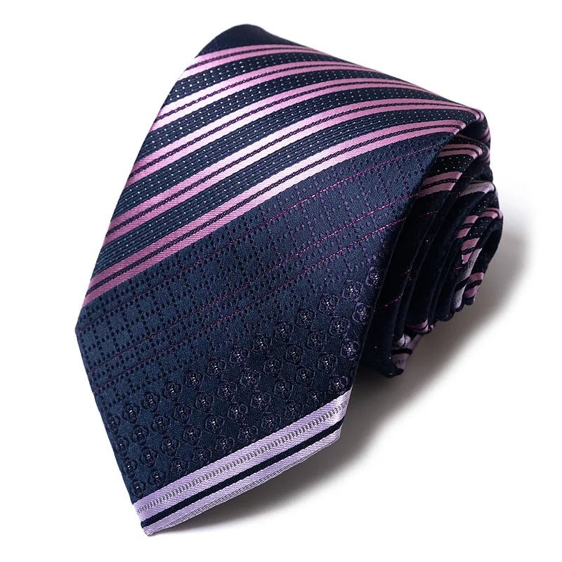 Striped Wedding Tie for Men | Elegant Office Style - The Crew