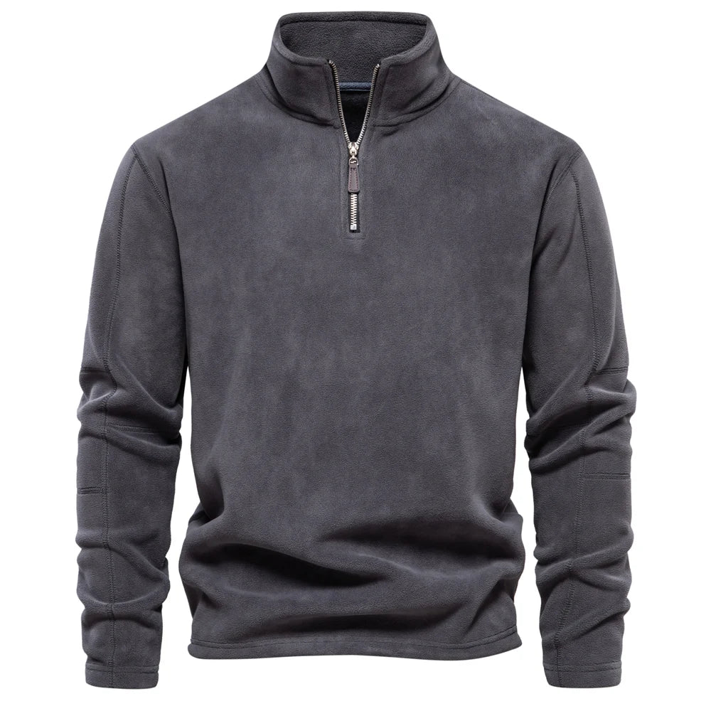 Gray Men’s Warm Fleece Jacket – The Crew
