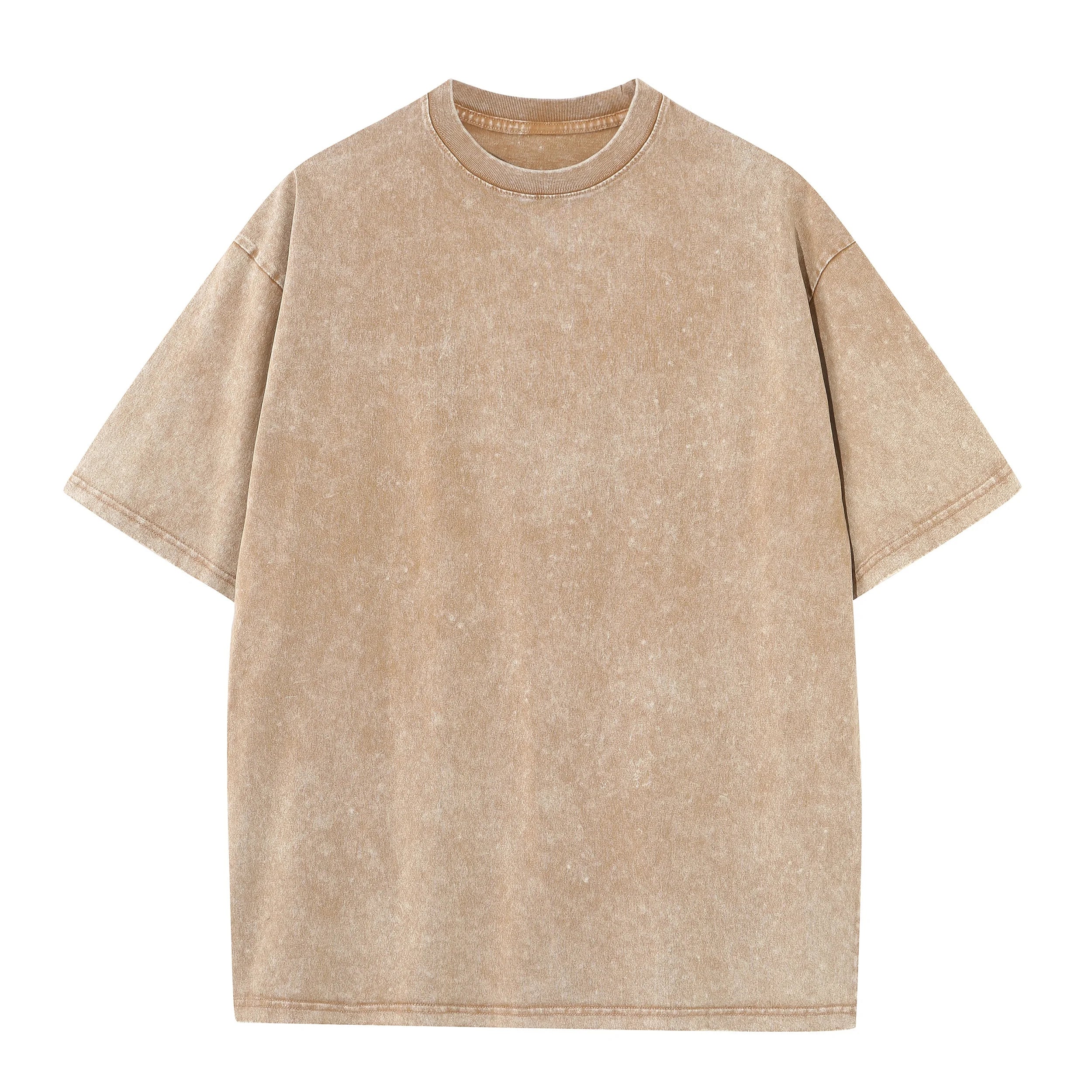 khaki Washed Cotton Oversized T-Shirt Men – The Crew