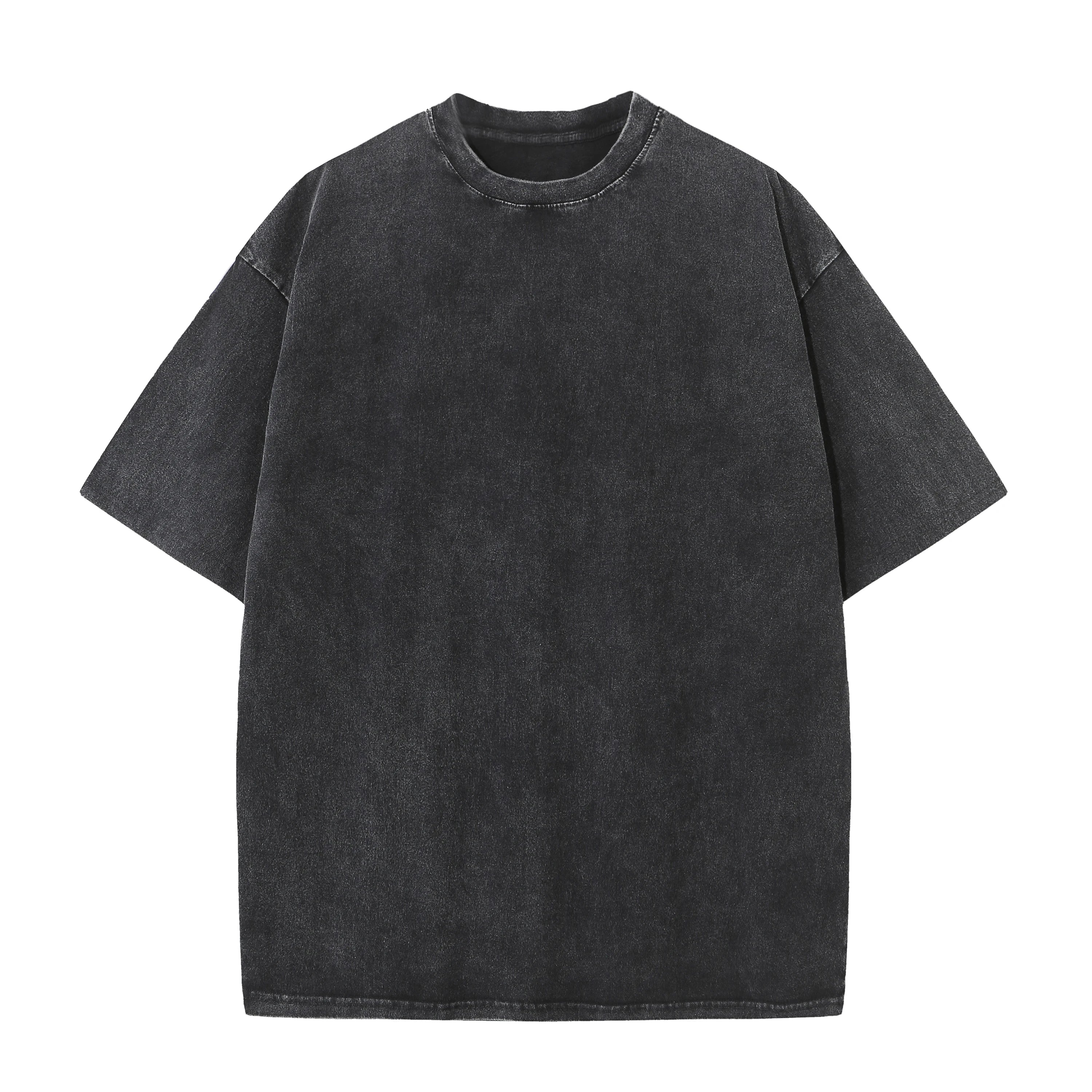 Black Washed Cotton Oversized T-Shirt for Men – The Crew