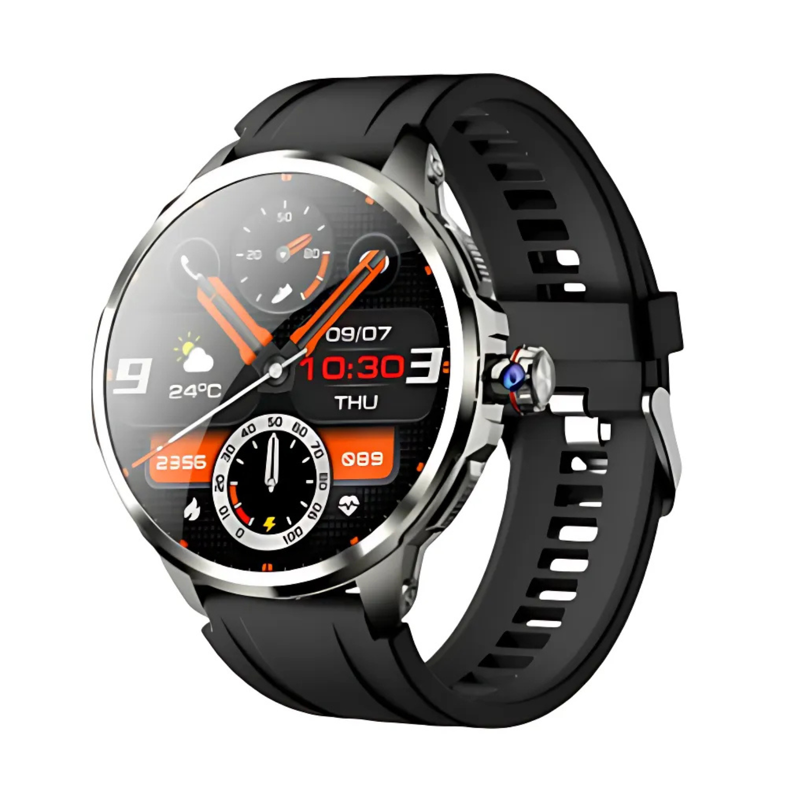 5G Smartwatch Sport Design Black Case – The Crew