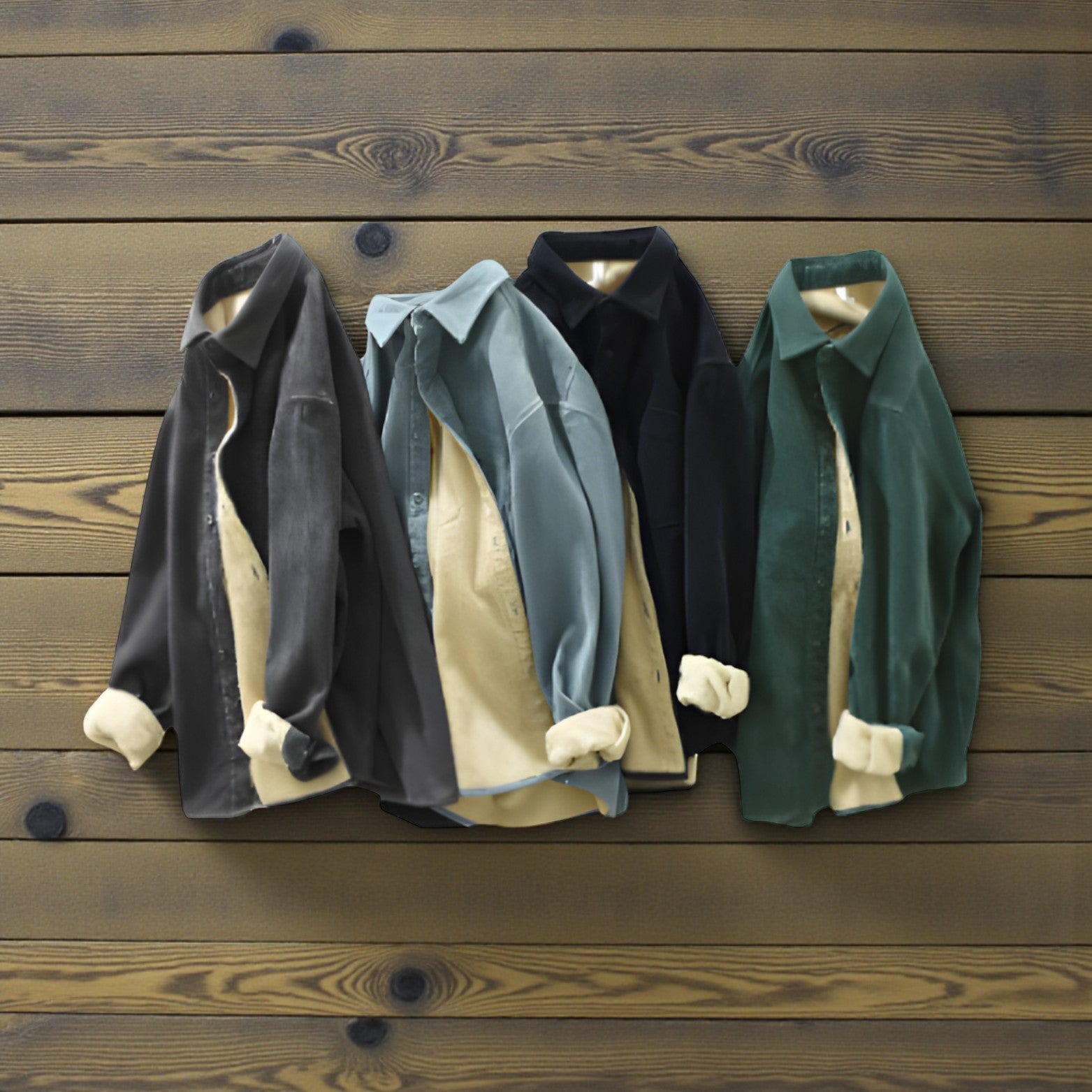 Men’s Fleece Cargo Overshirt Hanging Collection – The Crew
