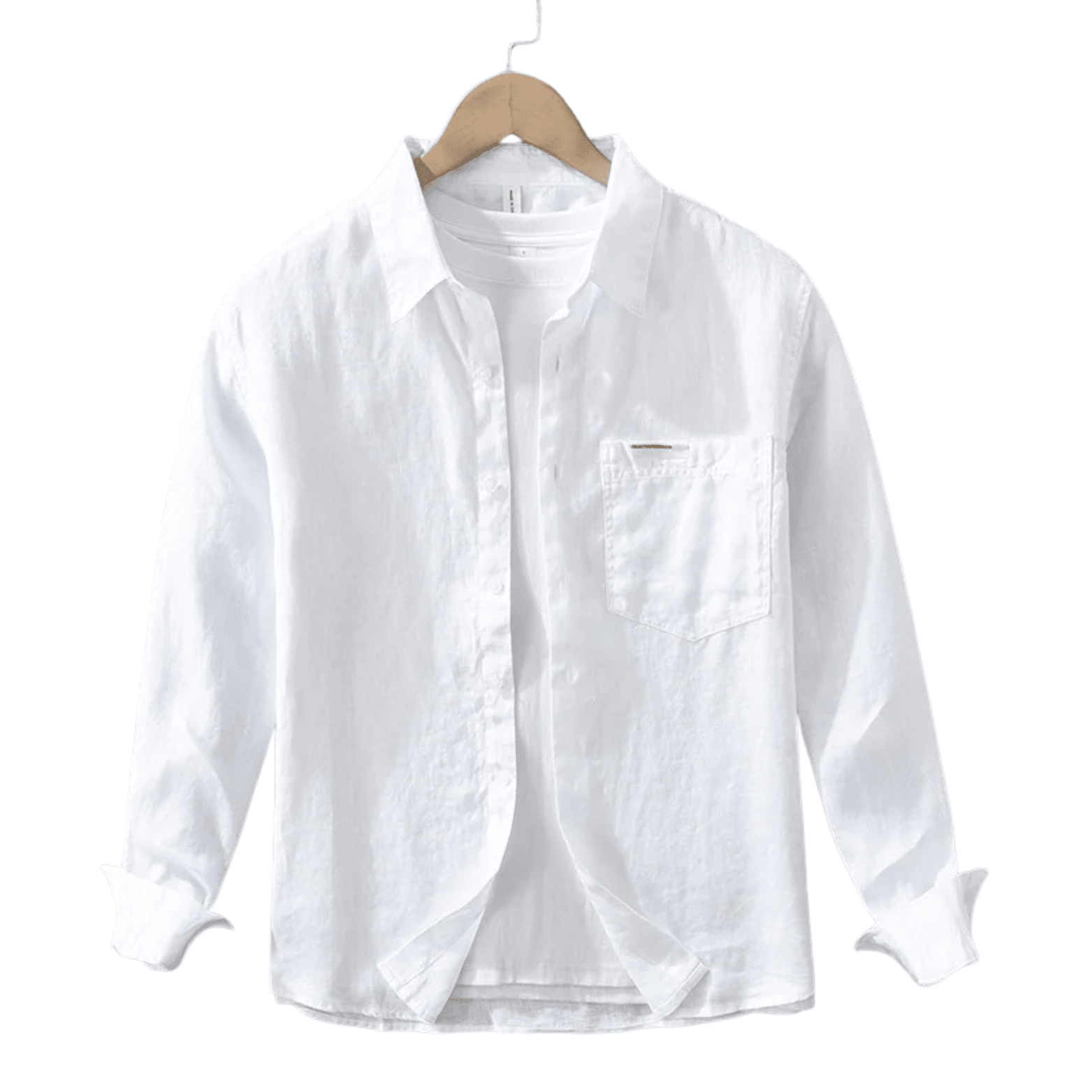Men’s Linen White Casual Shirt – Lightweight Summer Style - The Crew