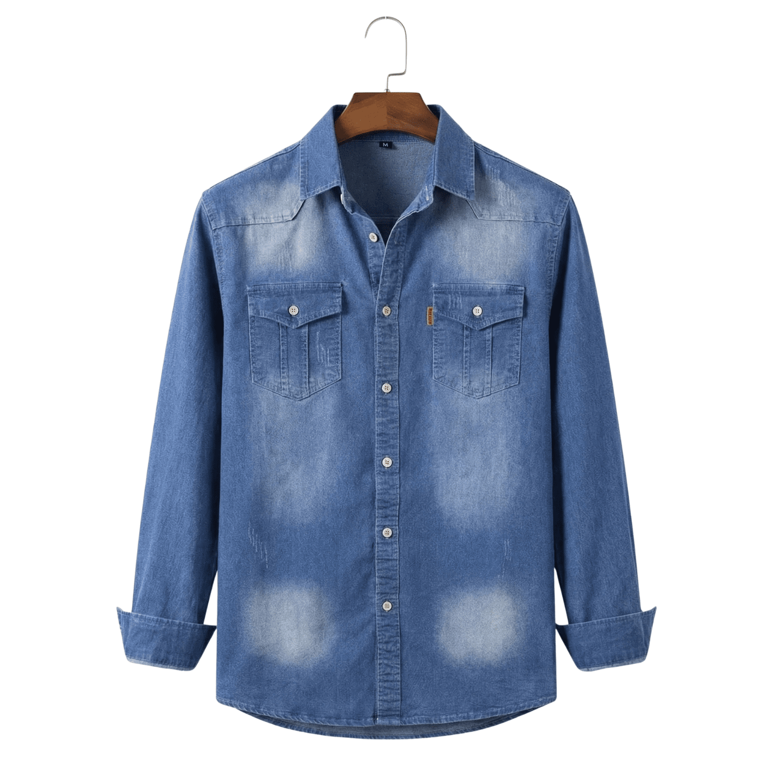Men’s Slim Fit Denim Shirt – Casual Everyday Style - The Crew